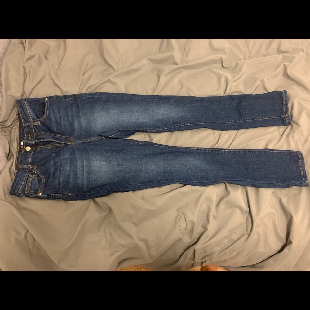 Denim dark blue jeans